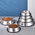 Premium Stainless Steel Pet Food Bowl with Non-Slip Rubber Base-My Little Pet