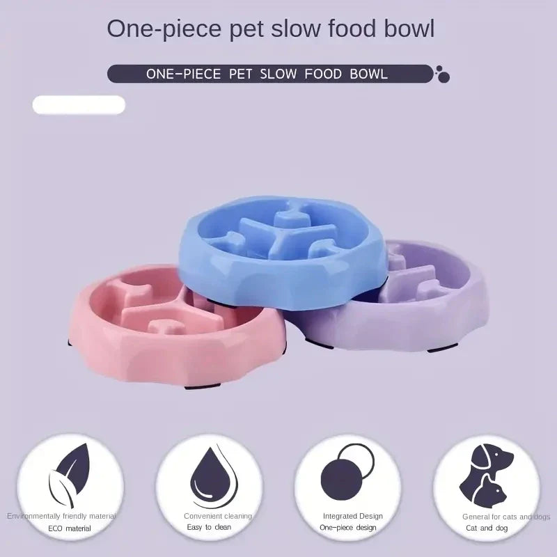 Anti-Choking Slow Feeder Bowl for Dogs and Cats-My Little Pet