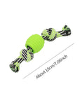 Cotton Rope Double Knot Ball Dog Toy – Bite-Resistant Tooth Cleaning Toy-My Little Pet