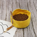 Foldable Canvas Dog Bowl for Travel - Large Capacity-My Little Pet