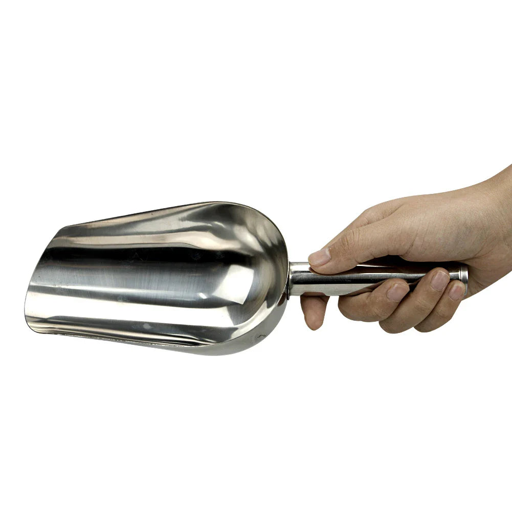 Stainless Steel Pet Food Scoop - Dual Material Design for Versatility-My Little Pet
