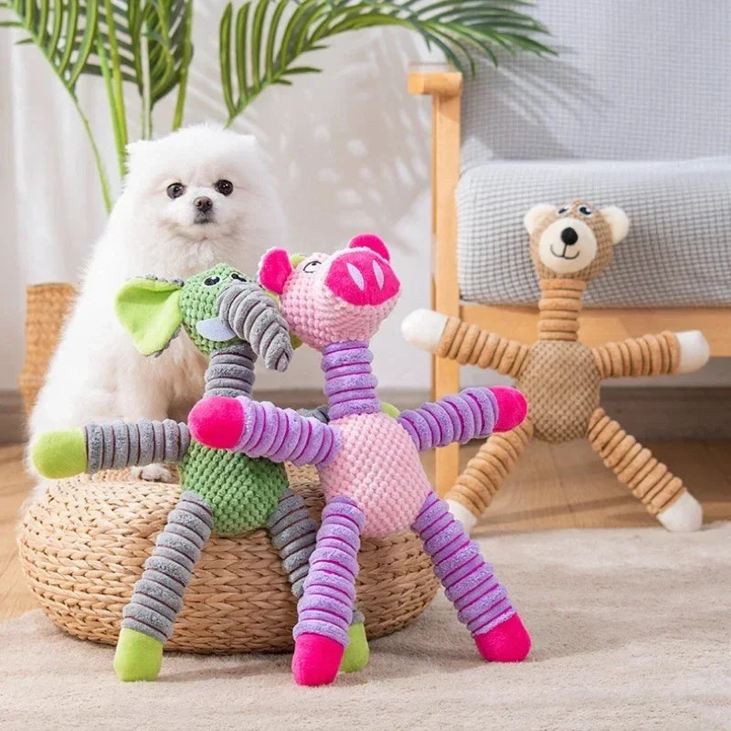 Elephant Pet Push Toy – Interactive Self-Relieving & Vocalizing Toy for Dogs and Cats - My Little Pet