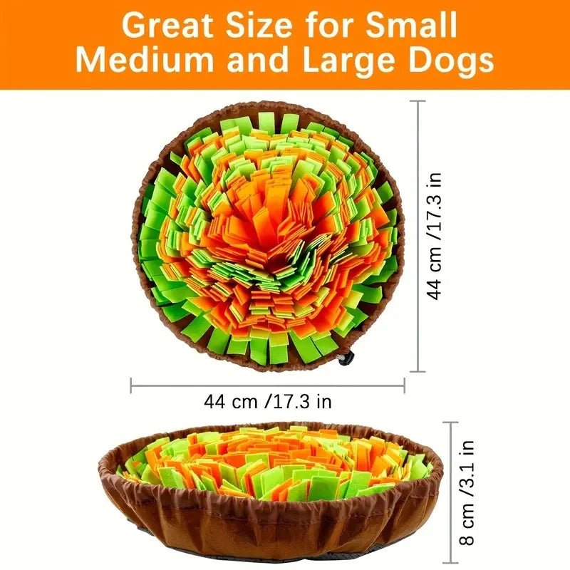 Foldable Felt Snuffle Mat for Dogs - Interactive Slow Feeding Training Toy-My Little Pet