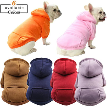 Cozy Fleece Hooded Sweatshirt for Dogs-My Little Pet