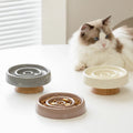 Ceramic Slow Feeder Bowl for Cats and Small Dogs-My Little Pet
