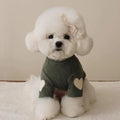 Cute Love Bear Hoodie for Pets - Warm Polyester Clothing for Dogs and Cats-My Little Pet