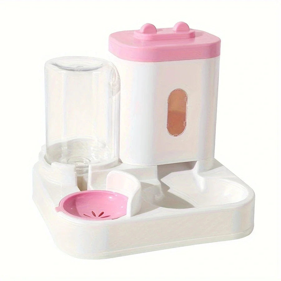 Automatic Pet Feeder with Large Capacity and Water Fountain – Elevated Feeding Station for Cats and Dogs-My Little Pet