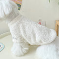 Cozy Winter Sweater for Small to Medium Dogs - Solid Color, Cotton-My Little Pet