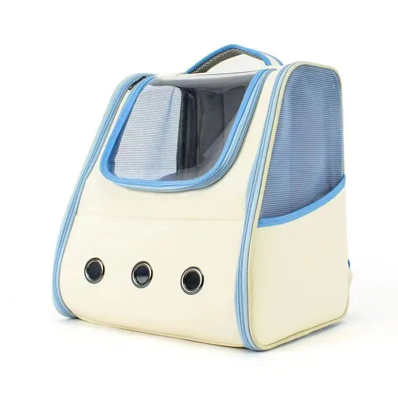 Breathable Cat Carrier Backpack with Multi-Access Doors and Safety Features-My Little Pet