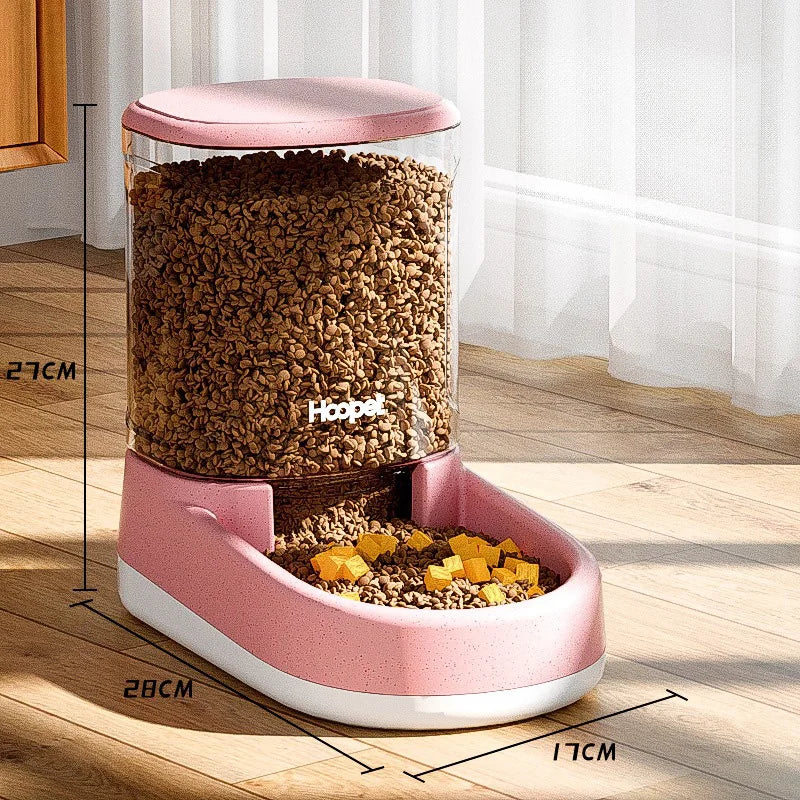 Automatic Pet Feeder and Drinker for Dogs and Cats - Large Capacity-My Little Pet