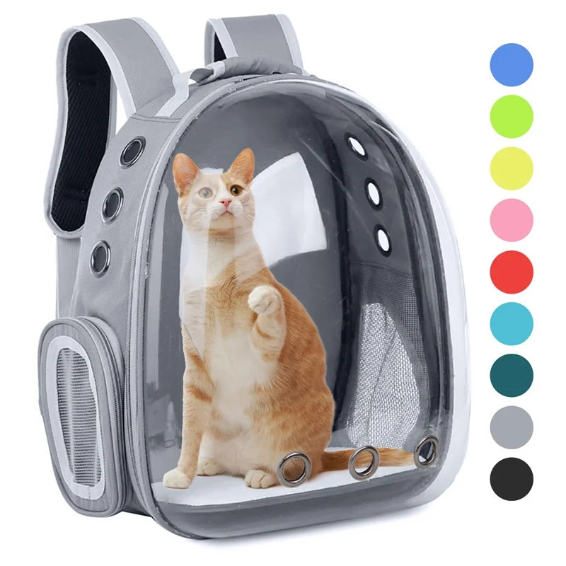 Transparent Bubble Cat Backpack - Portable Breathable Pet Travel Carrier-My Little Pet