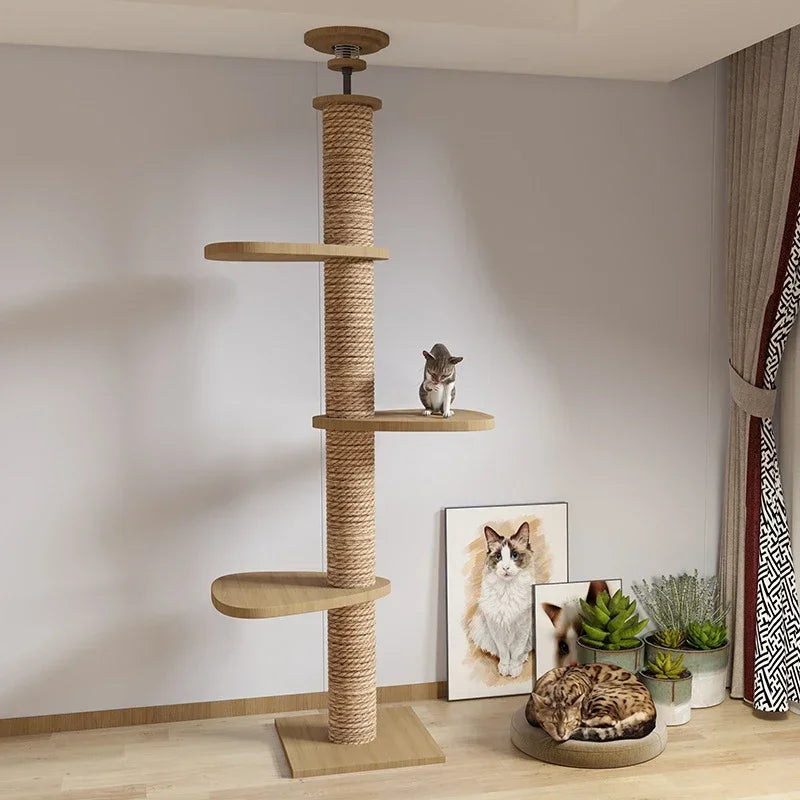 Floor-to-Ceiling Cat Tree Tower-My Little Pet
