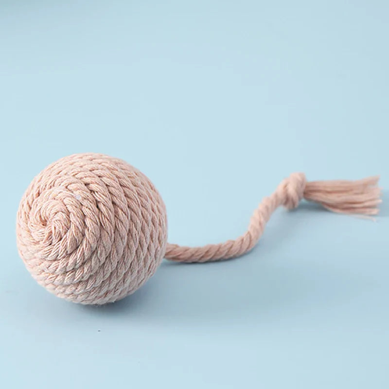 Colorful Cotton Rope Ball Toy for Cats and Dogs-My Little Pet