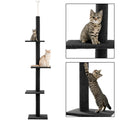 Adjustable Height Floor-to-Ceiling Cat Tree - Scratching Posts & Cat Tower-My Little Pet