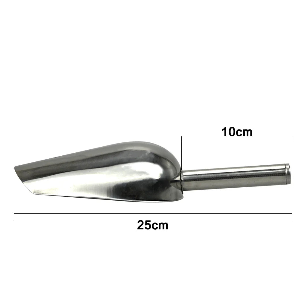 Stainless Steel Pet Food Scoop - Dual Material Design for Versatility-My Little Pet