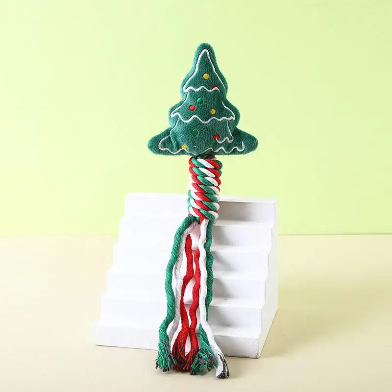 Christmas Themed Dog Rope Toys for Puppies and Dogs-My Little Pet
