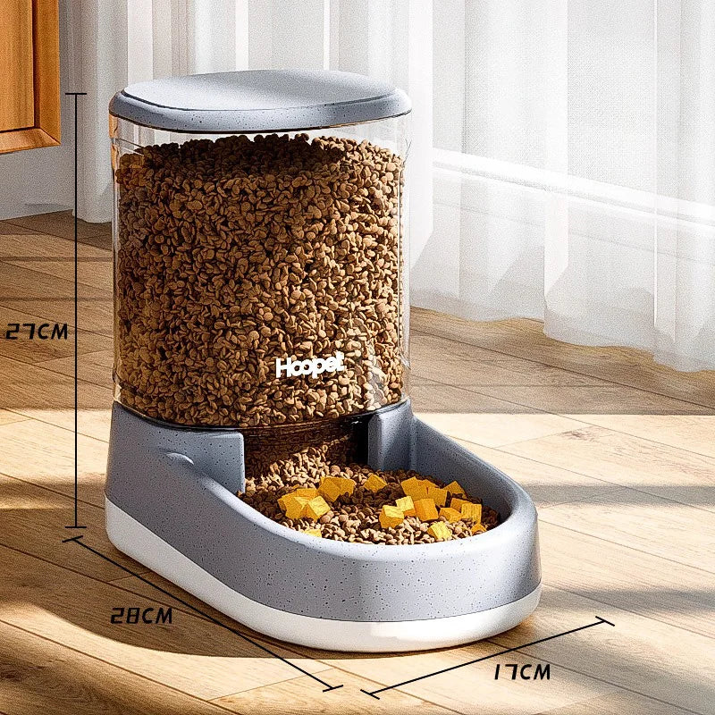 Automatic Pet Feeder and Drinker for Dogs and Cats - Large Capacity-My Little Pet