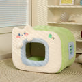 Cozy Cat Bed - Soft Velvet Pet House with Breathable Comfort Cushion-My Little Pet