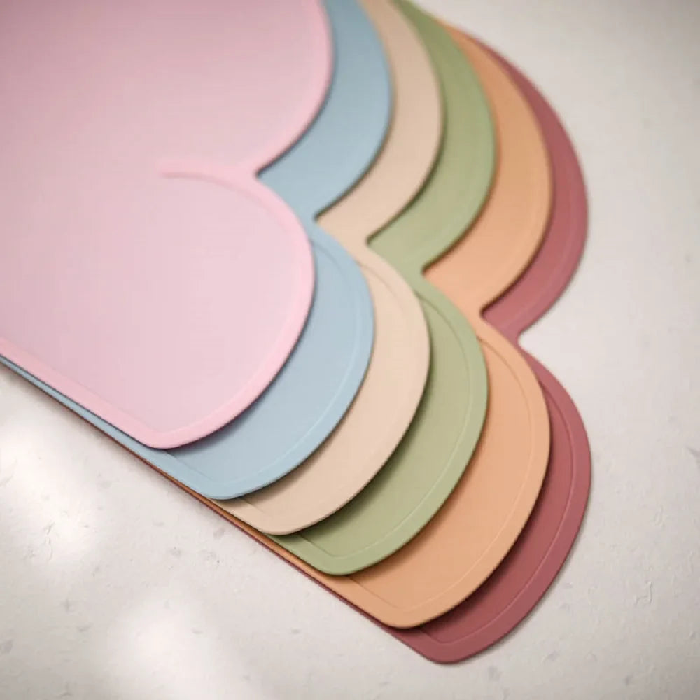 Silicone Waterproof Pet Feeding Mat with Non-Slip Base for Dogs and Cats-My Little Pet