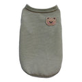 Bear Patch Pet Vest - Lightweight Cotton Summer T-Shirt for Cats & Small Dogs-My Little Pet