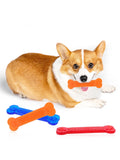 Durable Rubber Bone Chew Toy for Dogs - Dental Health & Boredom Relief-My Little Pet