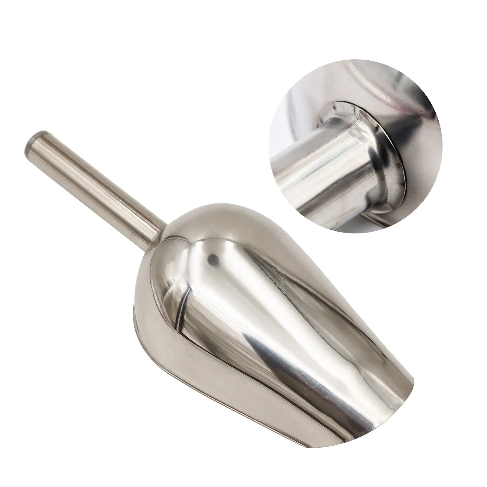 Stainless Steel Pet Food Scoop - Dual Material Design for Versatility-My Little Pet