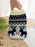 Festive Pet Sweaters for Dogs and Cats - Maroon Elk Design-My Little Pet