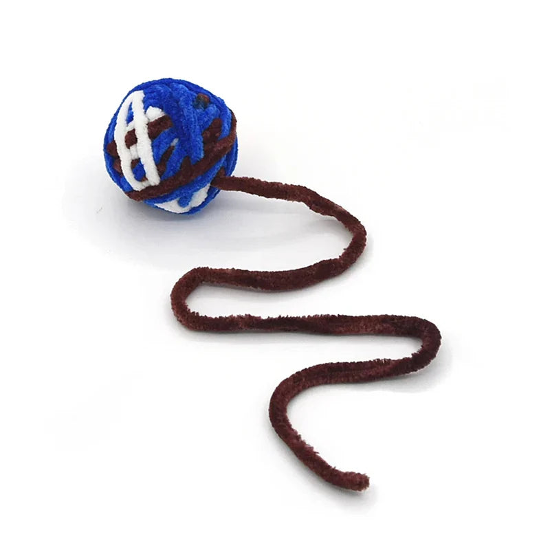 Colorful Wool Cat Toy Balls - Chewable and Self-Entertaining-My Little Pet