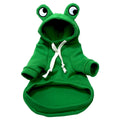 Cute Green Frog Dog Sweater - Hooded Pet Costume for All Seasons-My Little Pet