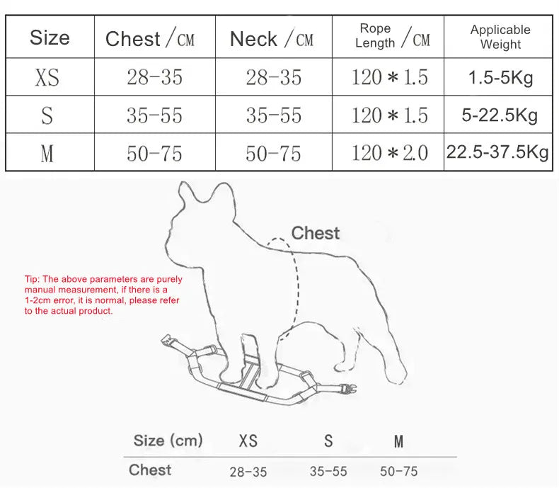 Adjustable Dog Harness and Leash Set for All Breeds-My Little Pet