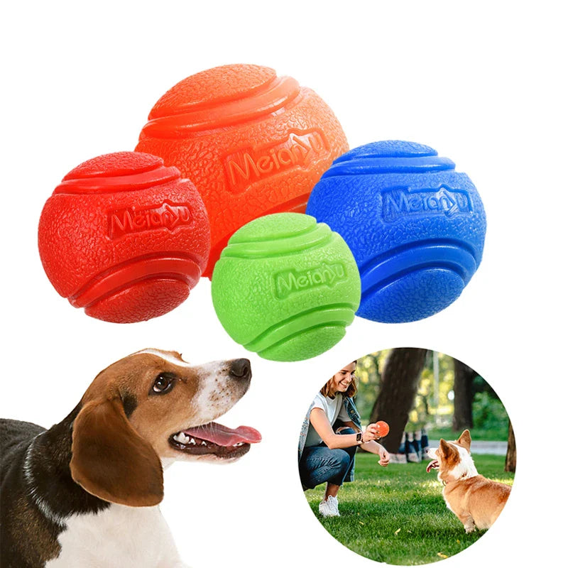 Durable Rubber Dog Ball - Multi-Size and Color Options-My Little Pet