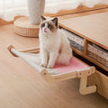 Wooden Cat Hammock Bed – Hanging Shelf for Comfortable Lounging-My Little Pet