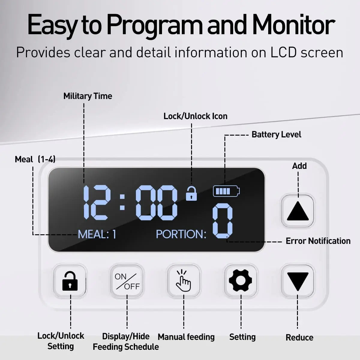 4L Smart Automatic Pet Feeder for Cats and Dogs-My Little Pet