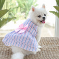 Chic Striped Butterfly Summer Dress for Pets-My Little Pet