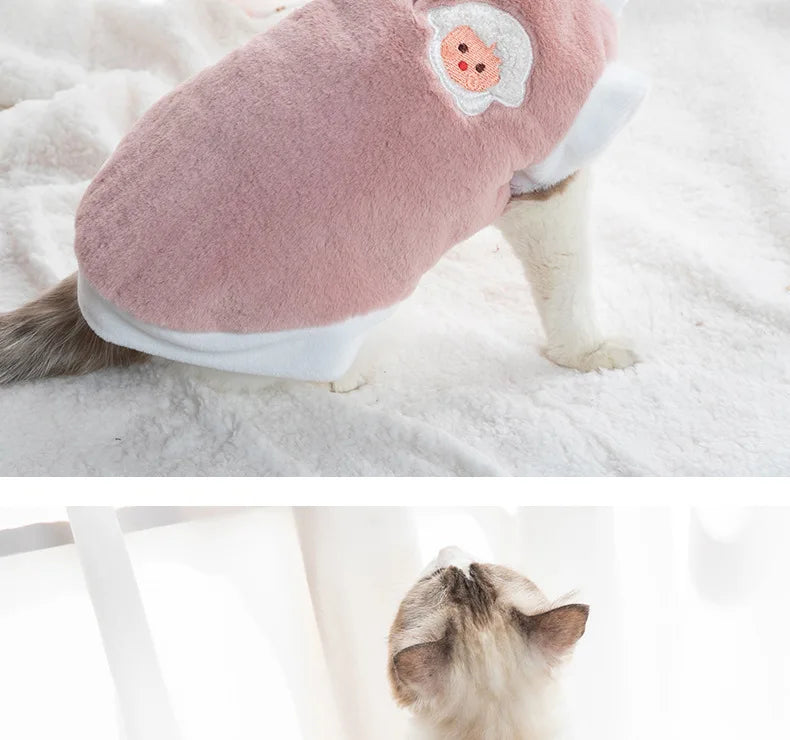 Warm Faux Rabbit Fur Pet Vest for Cats and Dogs-My Little Pet