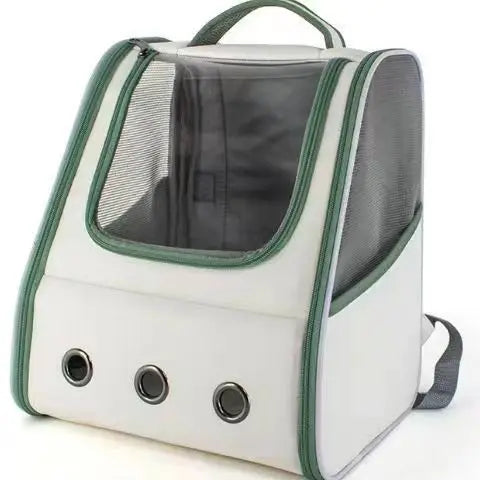 Breathable Cat Carrier Backpack with Multi-Access Doors and Safety Features-My Little Pet