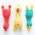 Colorful Latex Squeaky Chicken Toy for Dogs-My Little Pet