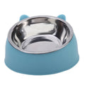 Non-Slip Cat Bowl with Stainless Steel Insert – Cute Ear Design-My Little Pet