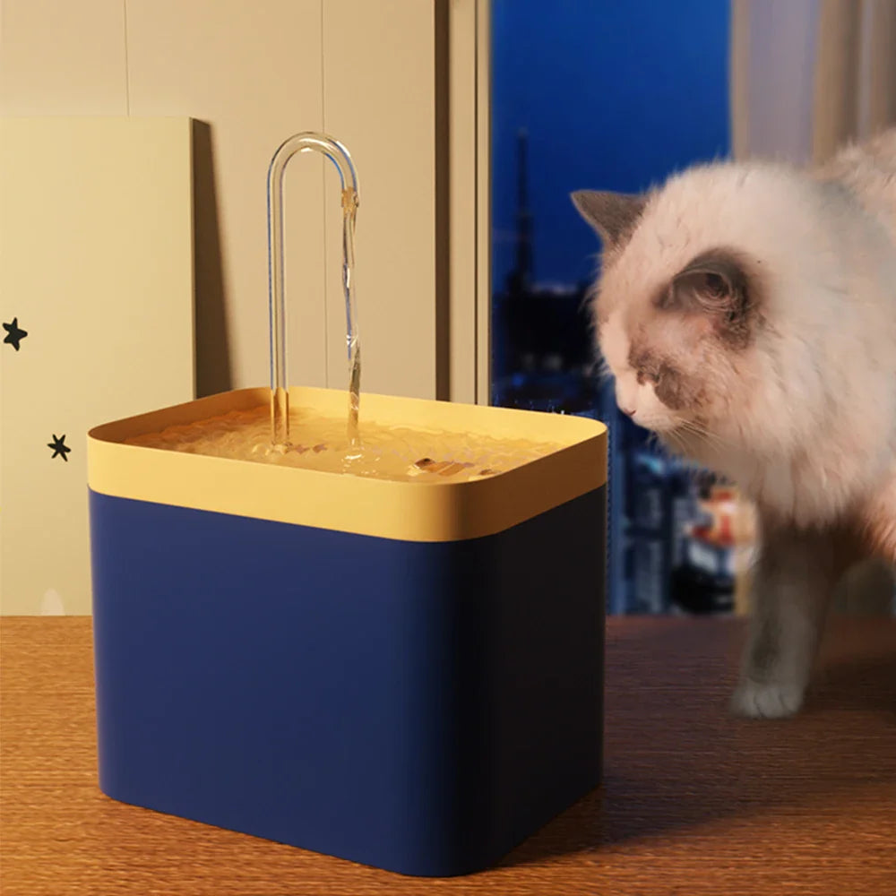 1.5L Automatic Cat Water Fountain - USB Powered, Silent Pet Drinker with Water Filter-My Little Pet