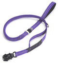 Reflective Shock Absorbing Pet Leashes with Car Seatbelt for Large Dogs Heavy Duty Tactical Bungee Dog Leash No Pull Dog Leash - My Little Pet