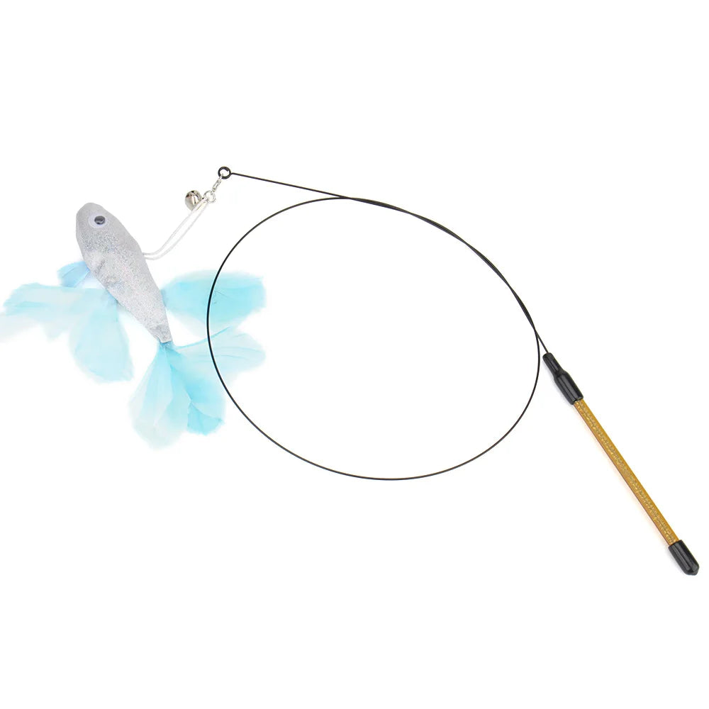 Colorful Fish-Shaped Cat Teaser Toy-My Little Pet