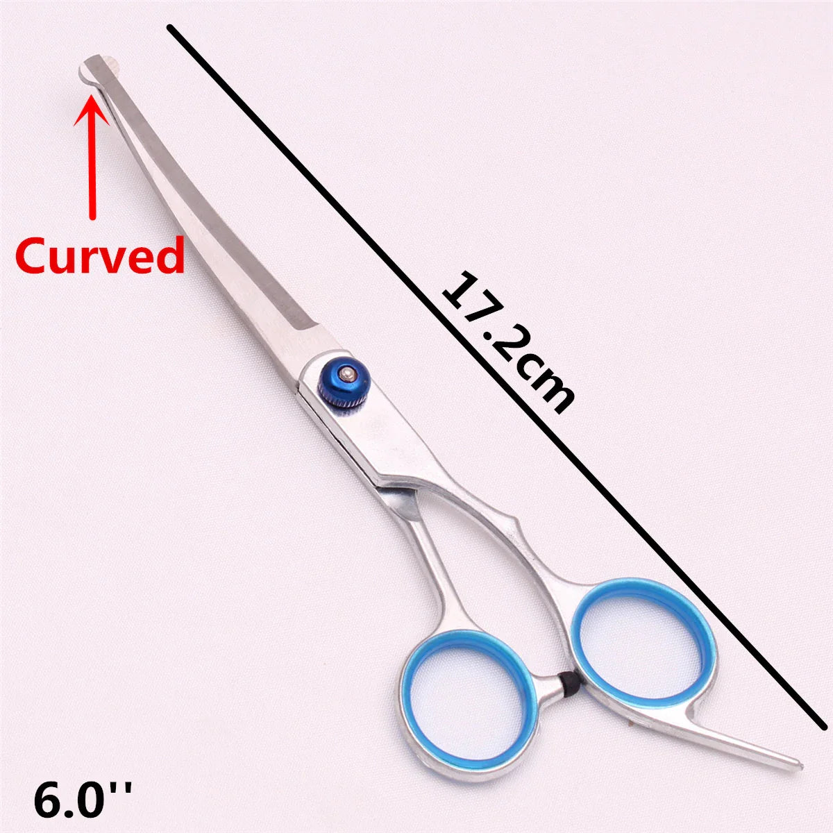 6 Piece Pet Grooming Scissors Set – Curved, Thinning, and Straight Shears with Comb - My Little Pet