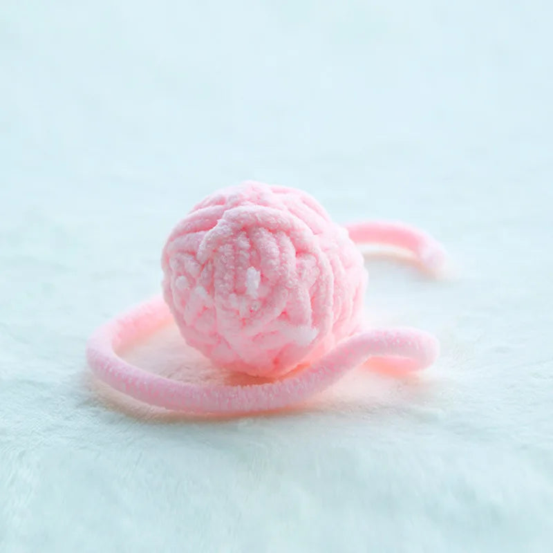 Colorful Yarn Ball Cat Toy with Sounding Bell-My Little Pet