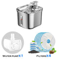 2.2L Upgraded Stainless Steel Cat Water Fountain with Multi-Filter System-My Little Pet
