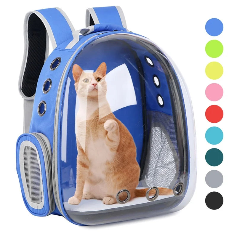Transparent Bubble Cat Backpack - Portable Breathable Pet Travel Carrier-My Little Pet