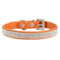 Elegant Rhinestone Leather Pet Collar-My Little Pet