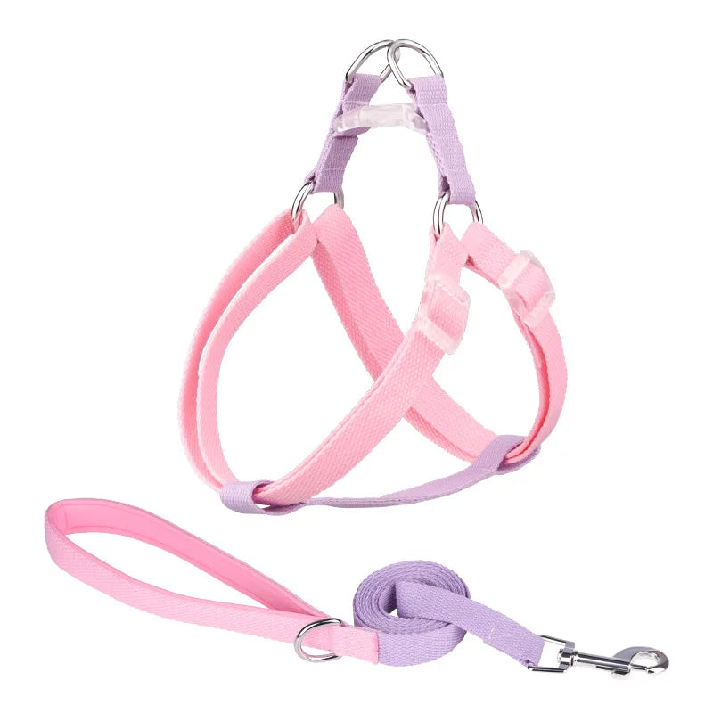 Adjustable Dog Harness and Leash Set for All Breeds-My Little Pet