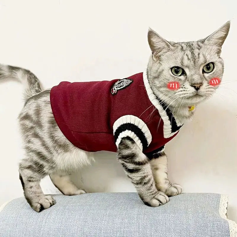Cozy Autumn/Winter Pet Sweater for Cats and Small Dogs-My Little Pet
