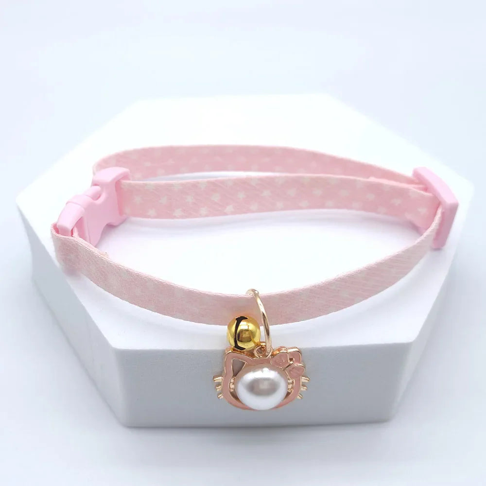 Adjustable Pet Collar with Bell and Pendant-My Little Pet