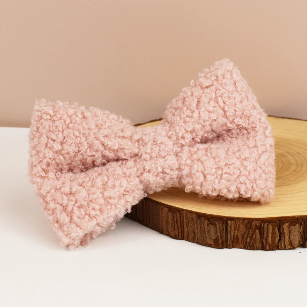 Handmade Teddy Fabric Dog Collar - Personalized Engraving Available-My Little Pet